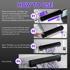 PeriPage P92 stencil-paper-in-use highlights inkless printing with clean, precise stencil results