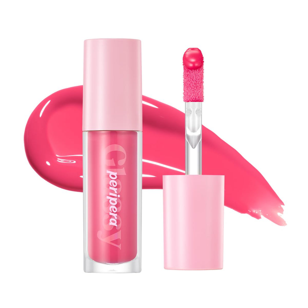 Peripera Ink Glasting Lip Gloss 014 Find Joy tube packaging showing rich pigment for touch-ups