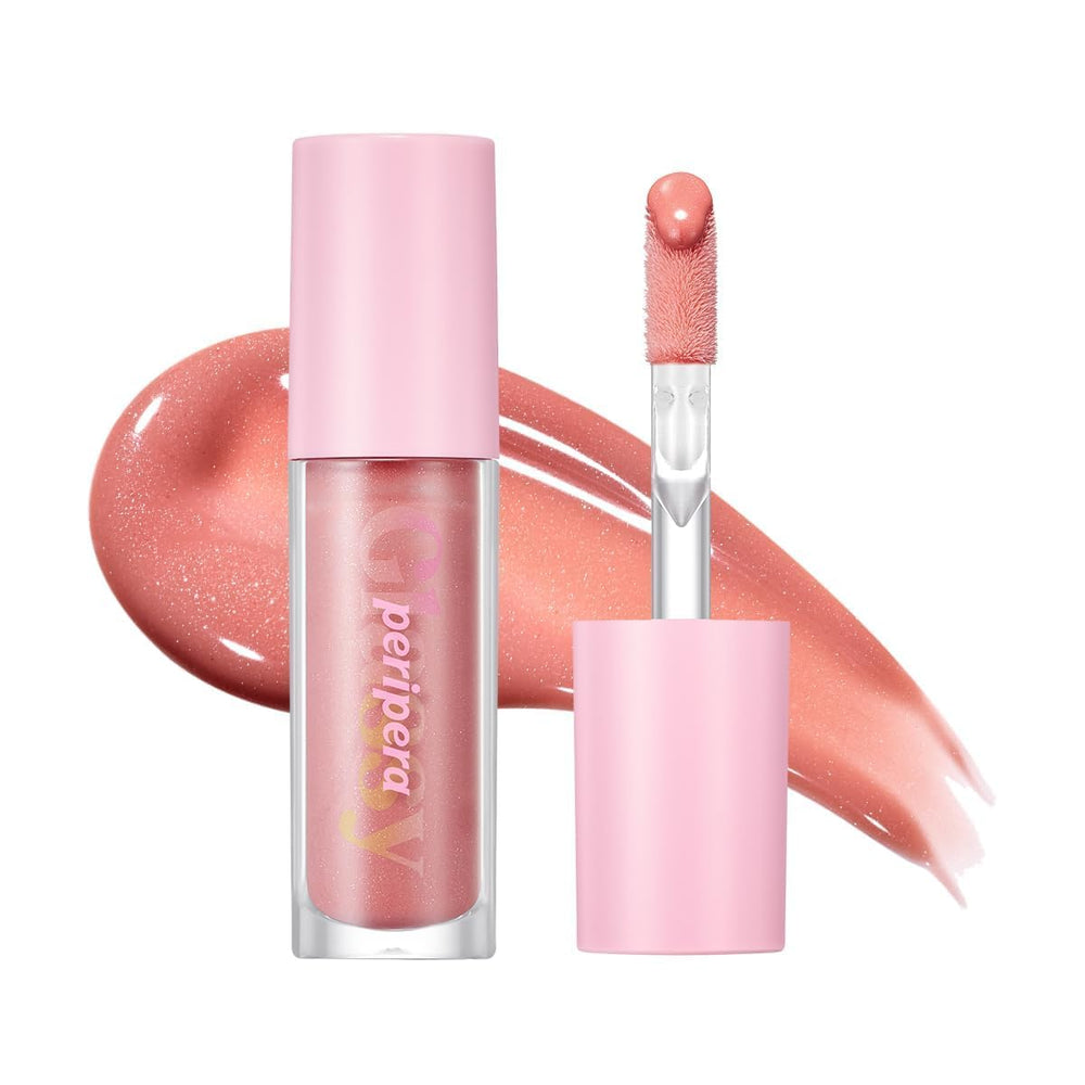 Peripera Ink Glasting Lip Gloss 4XL wand applies smooth, glassy shine.