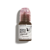 Perma Blend Forest Brown microblading ink bottle closeup showing long-lasting eyeliner color