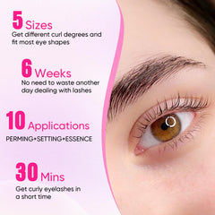 PERMANIA lash lift kit enables a 20-minute treatment for quick, dramatic curl at home.