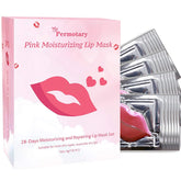 Permotary collagen lip mask packaging highlights convenient individual pouches for on-the-go hydration.