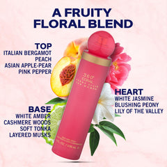 Perry Ellis 360 Coral spray application demonstrates easy, portable mist