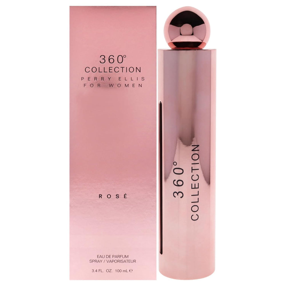 Perry Ellis 360 Rose bottle close-up for daily elegance.