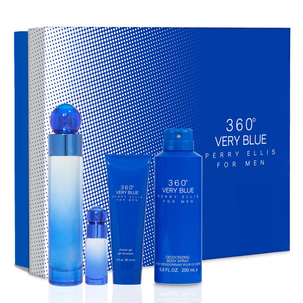 Perry Ellis 360 Very Blue EDT bottle front for daily fresh confidence.