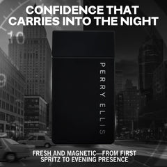 Perry Ellis Midnight top notes close-up with fresh apple and mandarin