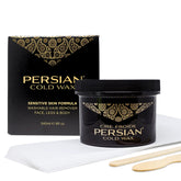 Persian cold wax kit bottle and strips for smooth at‑home waxing with gentle formula