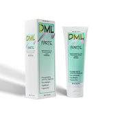 Person & Covey DML Forte 4oz bottle front highlights a gentle, hydrating moisturizer for dry skin.