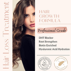 Persona Beauty hair growth serum scalp-application closeup shows quick-absorb formula