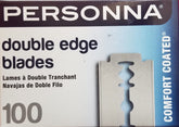 Personna double-edge blades in white wrapper for a smooth, precise shave for professionals.
