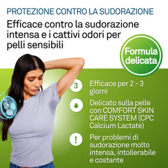 PerspireX Comfort roll-on application glides smoothly for everyday dryness.