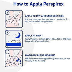 Perspirex Original Roll-On 20ml application swatch for quick, fragrance-free use.