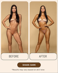 Peta Jane Dark Tanning Mousse arm swatch showing natural color blend.