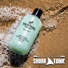 Rich creamy lather shown by Pete & Pedro CLEAN for deep cleansing.