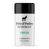 Pete & Pedro Fresh outer box shows aluminum-free deodorant packaging and scent