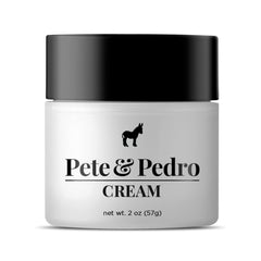 Pete & Pedro hair styling cream bottle shows light hold and matte finish.