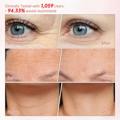 Peunitory eye balm hydration swatch with 48-hour moisture boost.