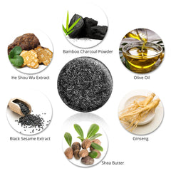 Pewatul Gray Hair Reverse Bar black soap bars for gradual color enhancement and scalp refresh.