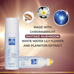 PFB Vanish Ultra close-up roller applying product on skin.