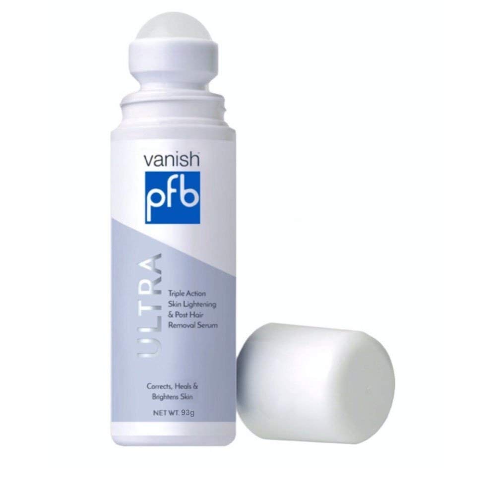 PFB Vanish Ultra roll-on bottle for targeted dark spot treatment.