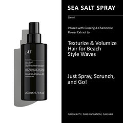 pH PURE HAIR beach waves texture scene shows natural, touchable definition.