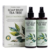 PHARM TO TABLE Tea Tree Leave-In Spray bottle displaying cooling scalp care