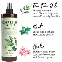 PHARM TO TABLE Tea Tree Scalp Therapy closeup with medicated formula