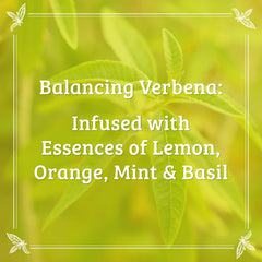 Pharmacopia Verbena Lotion label closeup highlights cruelty-free vegan skincare