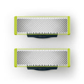 Philips OneBlade 2 blades front view—authentic replacement for precise grooming.