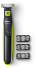 Philips OneBlade QP2520 front view highlights compact design for easy home grooming.