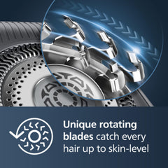 Philips Shaver Series 9000 360-degree flex heads follow contours for comfort