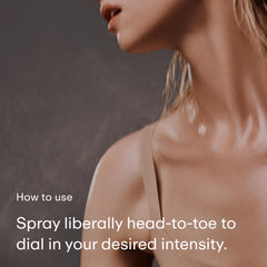 PHLUR Amber Haze mist on skin offers refreshing aroma.