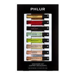 PHLUR Fragrance Discovery Set box—explore multiple scents at home with easy sampling