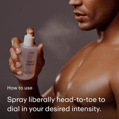 PHLUR Heavy Cream spritz on arm showing layerable hair and body mist