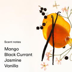 PHLUR Mango Mood spray nozzle in action for easy, even layer