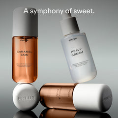 PHLUR Sweet Skin Trio Caramel Skin bottle—brown sugar and sandalwood.