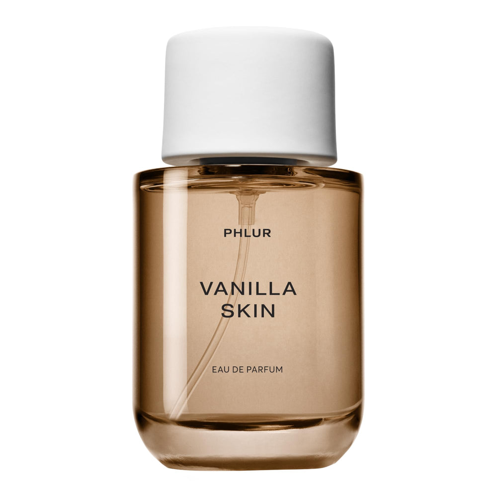 PHLUR Vanilla Skin bottle showcases creamy vanilla with spice for everyday elegance