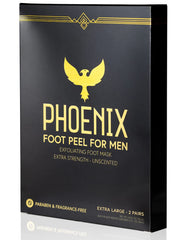 Phoenix Foot Peel for Men booties on desk for convenient at-home foot care.