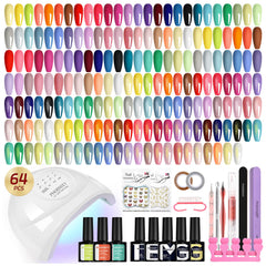 Phoenixy gel nail kit UV lamp in use for at-home salon-quality results.