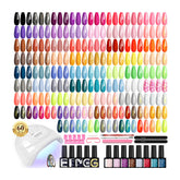 Phoenixy gel nail polish kit with 55 colours for versatile at-home manicures