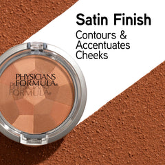 Physicians Formula blush brush swatch demonstrates smooth blendable color