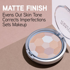 Physicians Formula setting powder palette multi-colored compact balances undertones for even skin tone.