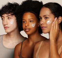 Physicians Formula Super BB Cream applicator applying moisturizing base.