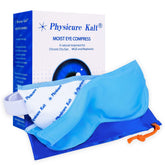 Physicure Kalt heated eye mask packaging signals at-home dry eye relief.