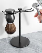 Pickpiff safety razor stand in black for organized grooming and easy access