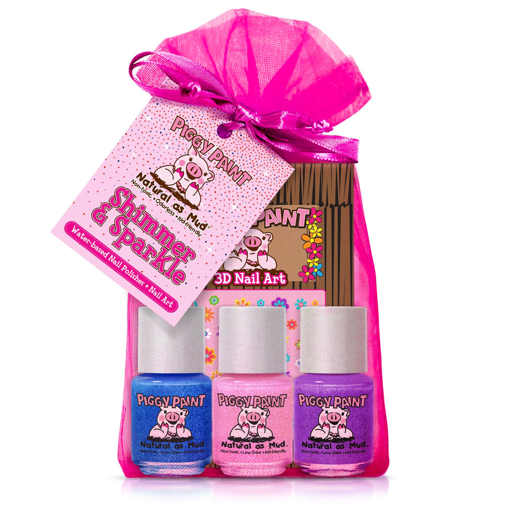 Piggy Paint botella de esmalte de uñas, segura para niños y colores brillantes.
