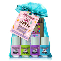 Piggy Paint funny bunny mini-bottles show playful spring colors for kids.