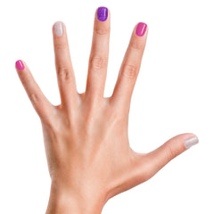 Piggy Paint Lets Jam bright purple polish swatch