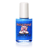 Piggy Paint Mermaid in the Shade bottle front shows vibrant royal blue glitter for kid-friendly sparkle.