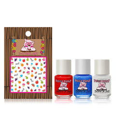 Piggy Paint odorless polish on kids' nails for comfortable, scent-free use